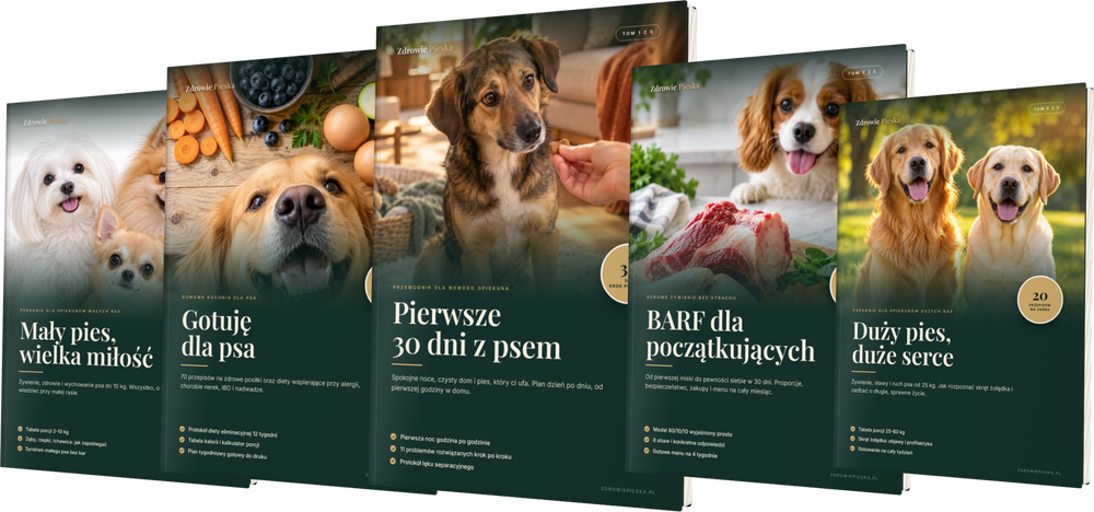 Komplet 5 poradników Zdrowie Pieska