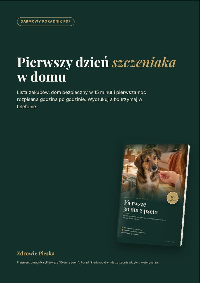 Darmowy poradnik Pierwszy dzień szczeniaka w domu